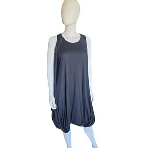 TSUMORI CHISATO | Cotton Angora Bubble Hem Cocoon Dress Black Sz 2